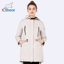 Load image into Gallery viewer, ICEbear 2019 New Brand Clothing Women Spring Parka Womens Long Thin Jacket With Hat Detachable Warm Coat 16G262D