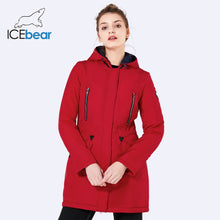 Load image into Gallery viewer, ICEbear 2019 New Brand Clothing Women Spring Parka Womens Long Thin Jacket With Hat Detachable Warm Coat 16G262D